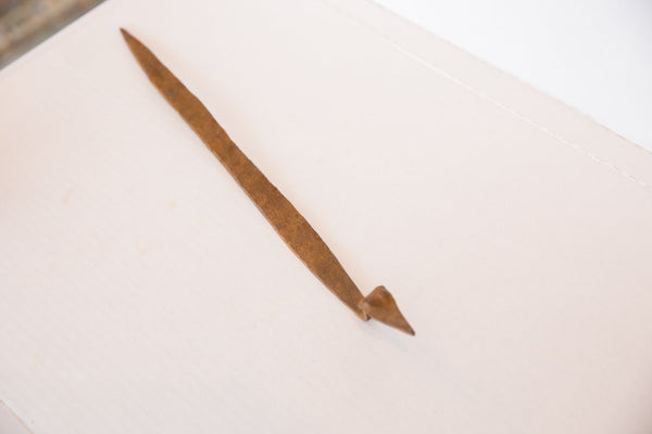 Vintage African Medium Iron Flat Snake Figurine Image 4