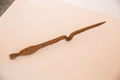 Vintage African Iron Stake Figure Sculpture Image 1
