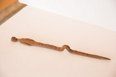 Vintage African Iron Stake Figure Sculpture Image 2