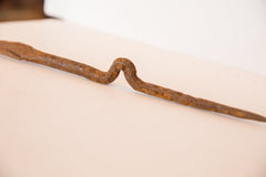 Vintage African Iron Stake Figure Sculpture Image 5