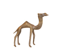 Vintage African Medium Bronze Camel Figurine