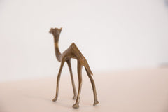 Vintage African Medium Bronze Camel Figurine Image 2