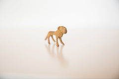Vintage African Miniature Bronze Lion with Rusty Patina Figurine Image 2
