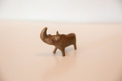 Vintage African Medium Copper Rhino // ONH Item ab00423 Image 3