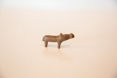 Vintage African Mini Copper Hippo // ONH Item ab00432 Image 2