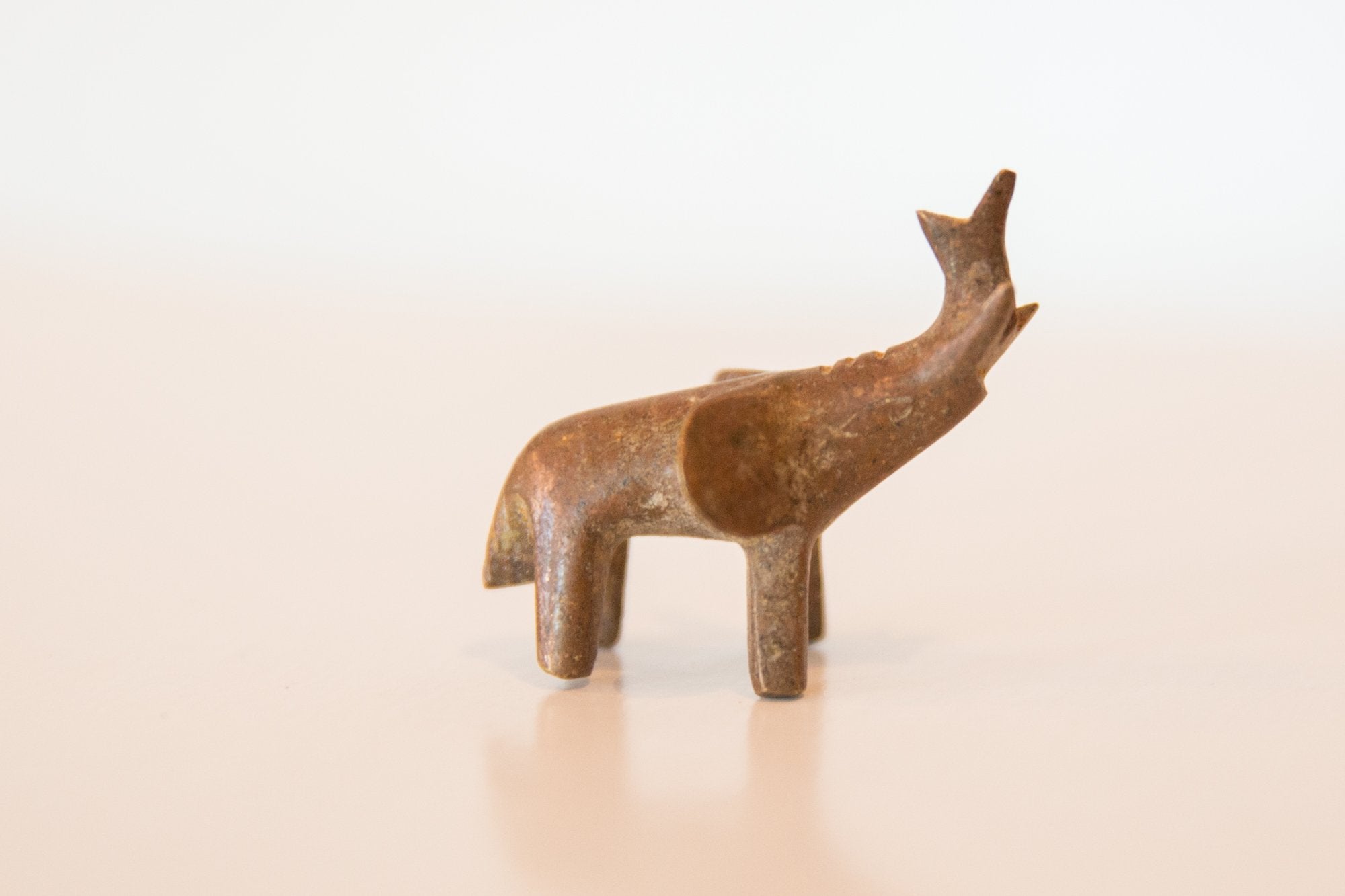 Vintage African Mini Copper Elephant // ONH Item ab00434 Image 1