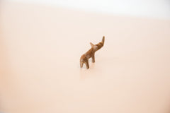 Vintage African Mini Curved Copper Rhino // ONH Item ab00436 Image 3