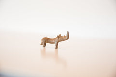 Vintage African Mini Curved Copper Rhino // ONH Item ab00436 Image 4