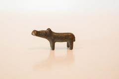 Vintage African Mini Dark Copper Hippo // ONH Item ab00438 Image 1