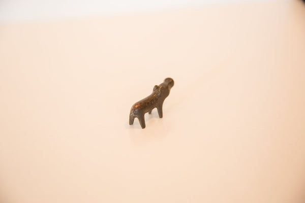Vintage African Mini Dark Copper Hippo // ONH Item ab00438 Image 4