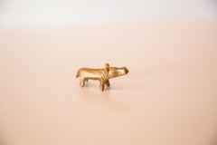 Vintage African Mini Bronze Hippo with Golden Patina // ONH Item ab00443 Image 2