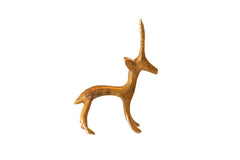 Vintage African Mini Bronze Male Gazelle // ONH Item ab00444