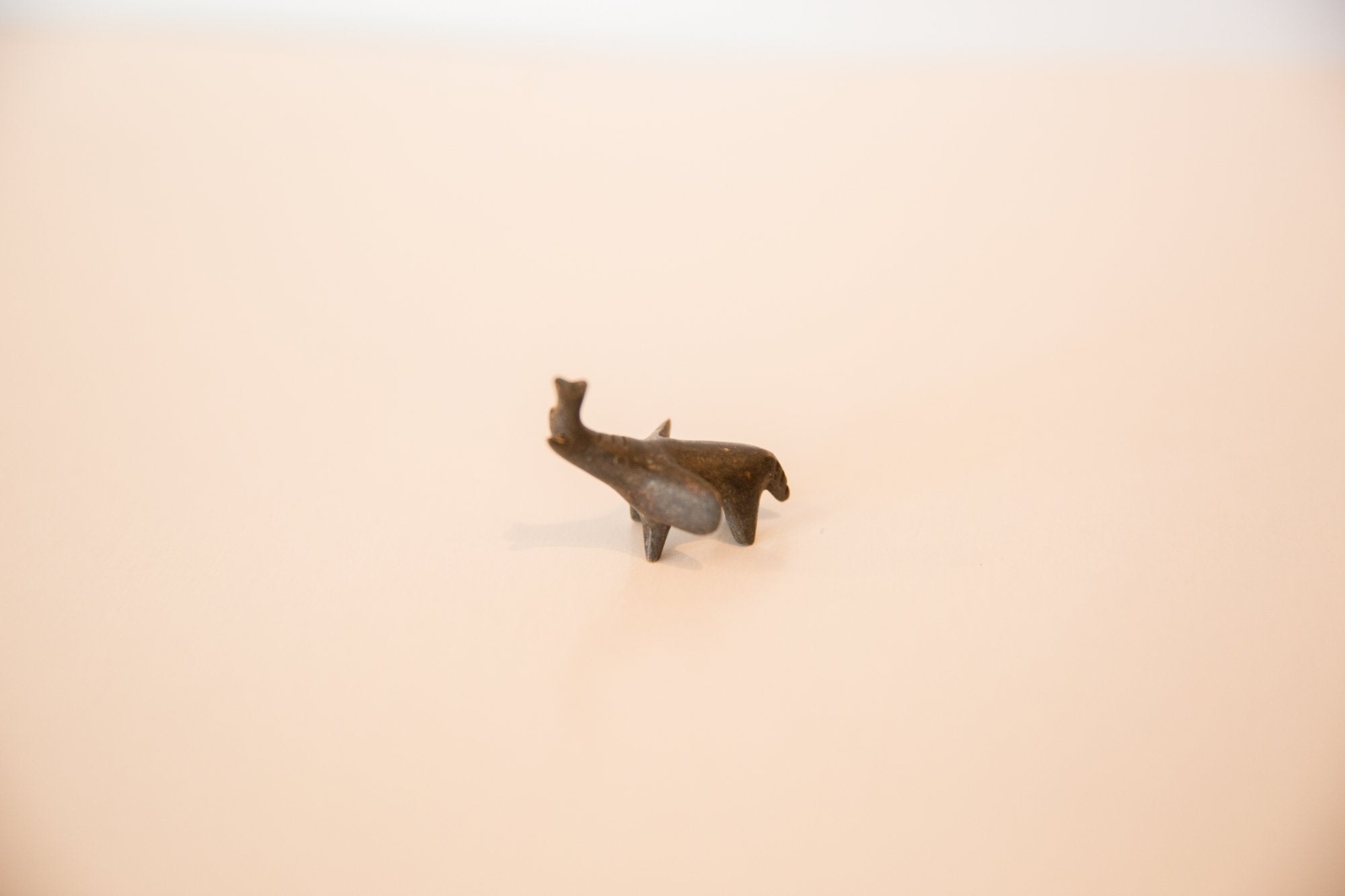 Vintage African Mini Dark Bronze Elephants // ONH Item ab00445 Image 1