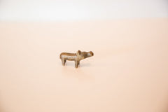 Vintage African Tiny Bronze Hippo // ONH Item ab00449 Image 2