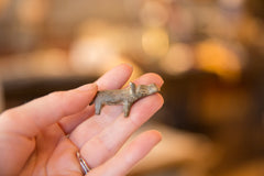 Vintage African Mini Bronze Hippo with Dusty Patina // ONH Item ab00456 Image 5