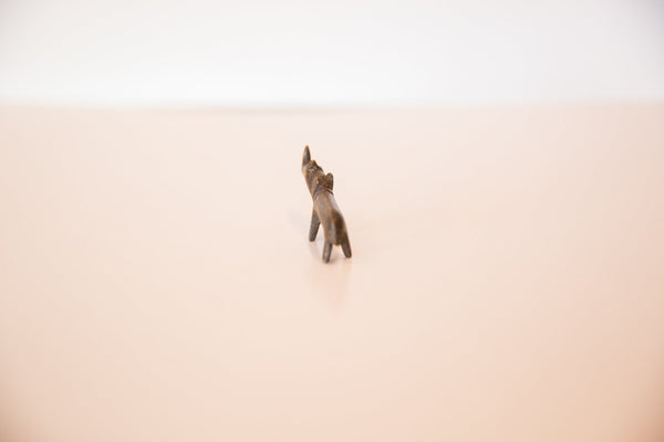 Vintage African Mini Dark Bronze Rhino // ONH Item ab00458 Image 3