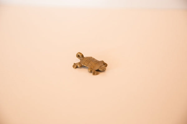 Vintage African Bronze Turtle Hatchling Pendant // ONH Item ab00459 Image 3