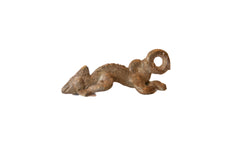 Vintage African Bronze Chameleon Pendant // ONH Item ab00461