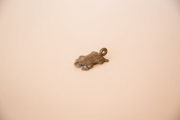 Vintage African Bronze Turtle Pendant // ONH Item ab00462 Image 1