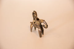 Vintage African Small Bronze Warriors Riding Animal // ONH Item ab00464 Image 3