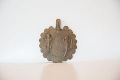 Vintage African Large Bronze Gecko Medallion // ONH Item ab00466 Image 1