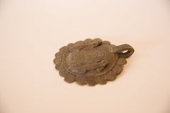 Vintage African Large Bronze Gecko Medallion // ONH Item ab00466 Image 3