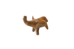 Vintage African Tiny Bronze Elephant // ONH Item ab00472
