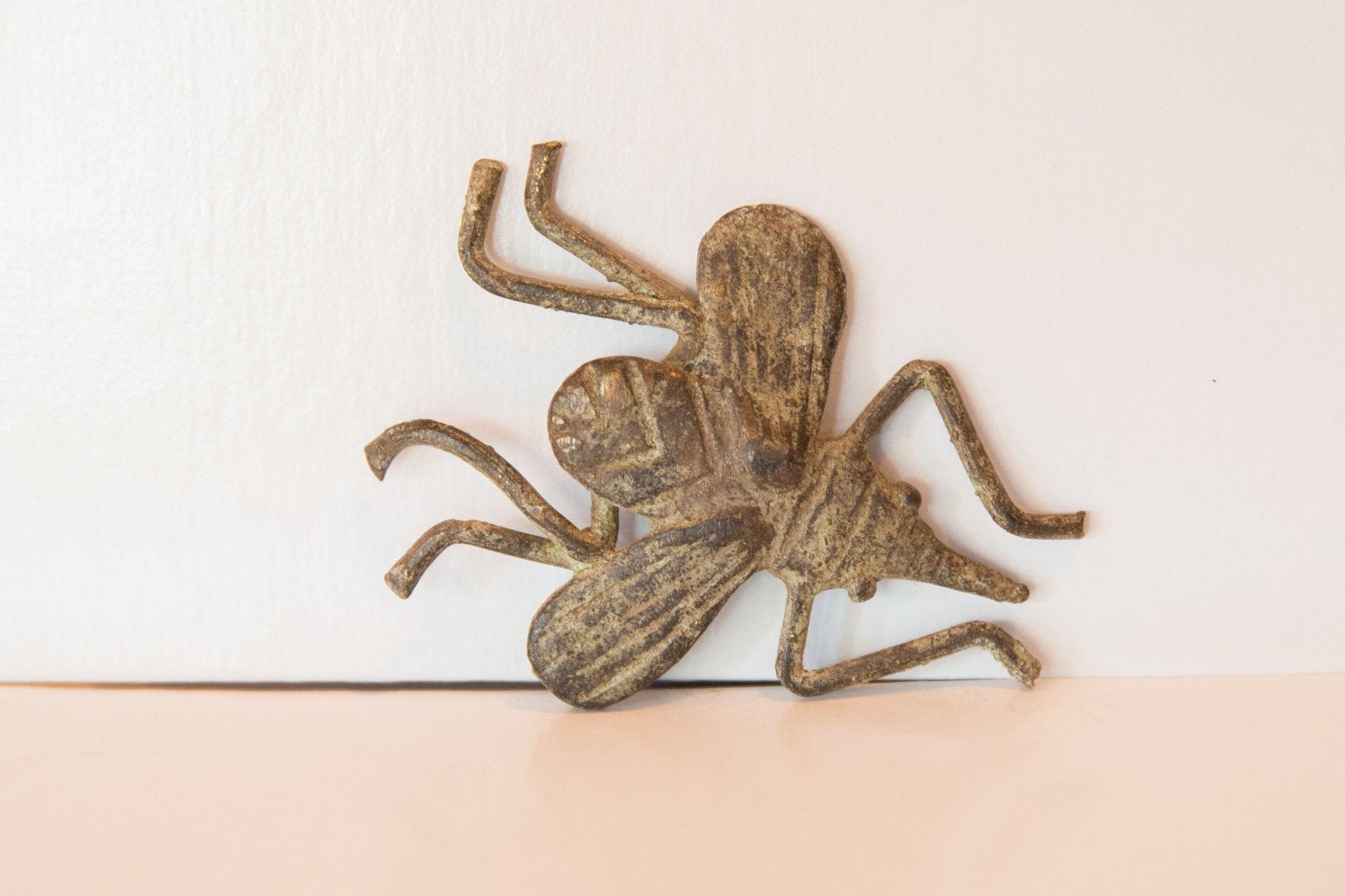 Vintage African Oversized Oxidized Bronze Insect // ONH Item ab00474 Image 1