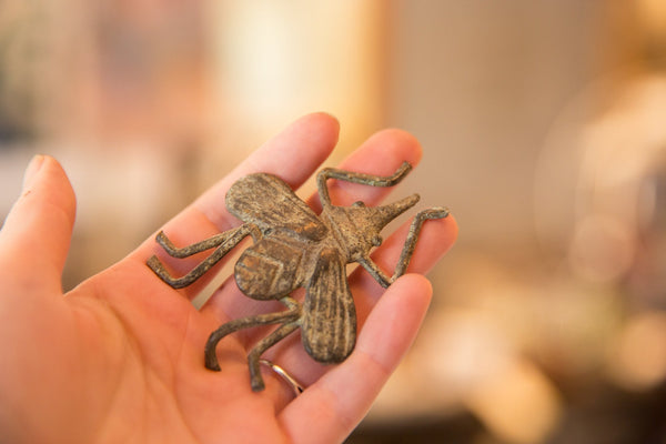 Vintage African Oversized Oxidized Bronze Insect // ONH Item ab00474 Image 3