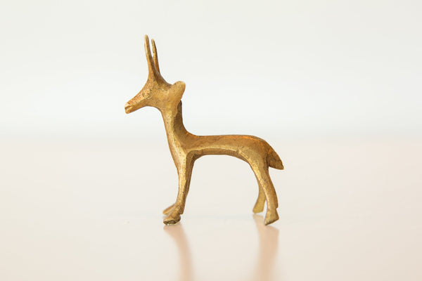 Vintage African Bronze Female Gazelle // ONH Item ab00475 Image 1