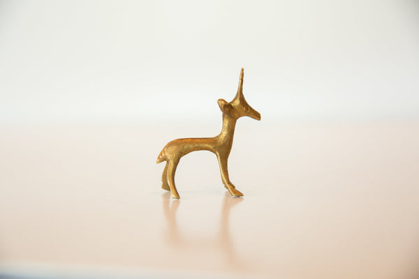 Vintage African Bronze Female Gazelle // ONH Item ab00475 Image 2