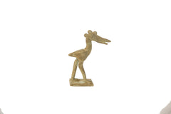 Vintage African Oxidized Bronze Crowned Stork // ONH Item ab00476