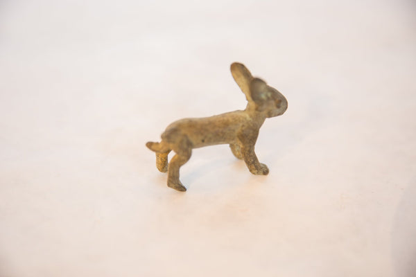 Vintage African Oxidized Bronze Jack Rabbit // ONH Item ab00481 Image 1