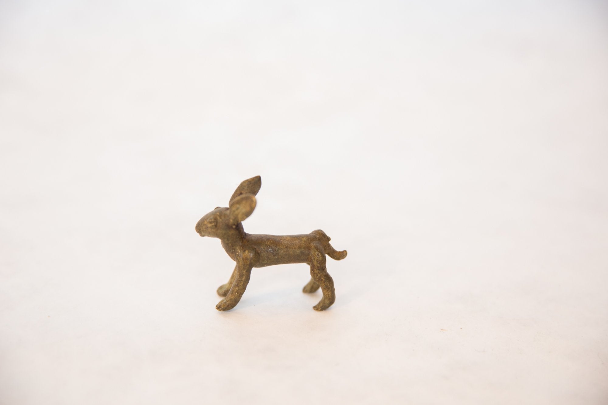 Vintage African Bronze Jack Rabbit // ONH Item ab00482 Image 1