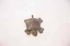 Vintage African Oxidized Copper Turtle with Small Head // ONH Item ab00490 Image 2