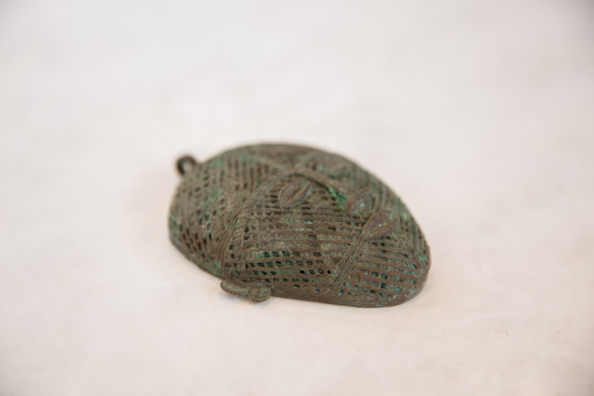 Vintage African Large Oxidized Copper Head // ONH Item ab00492 Image 1