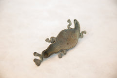 Vintage African Oxidized Copper Crocodile Eating Fish // ONH Item ab00495 Image 3