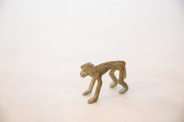 Vintage African Medium Oxidized Bronze Monkey // ONH Item ab00497 Image 1