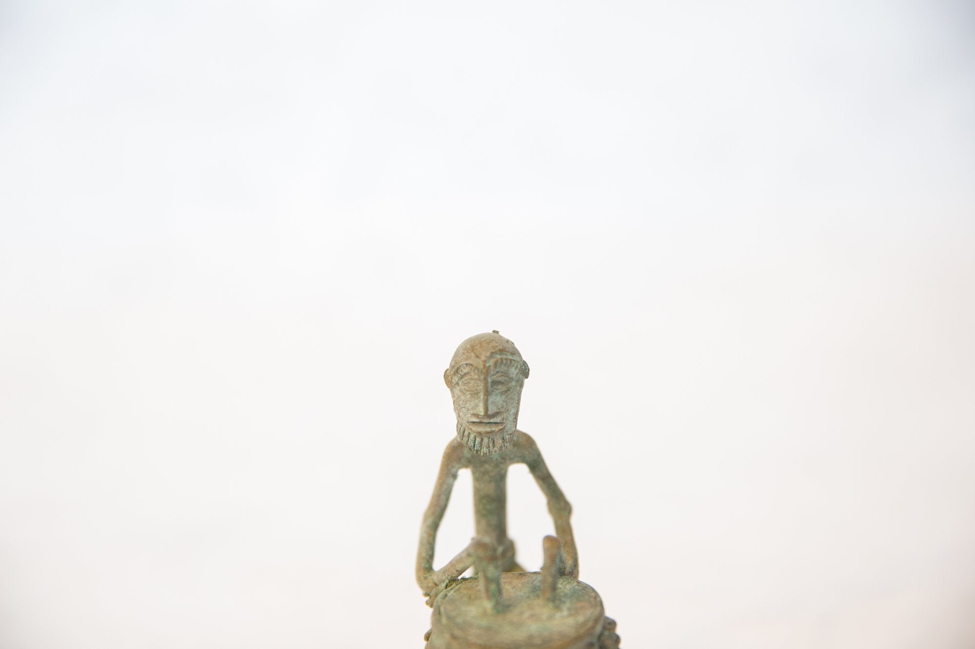 Vintage African Oxidized Copper Drummer // ONH Item ab00499 Image 1
