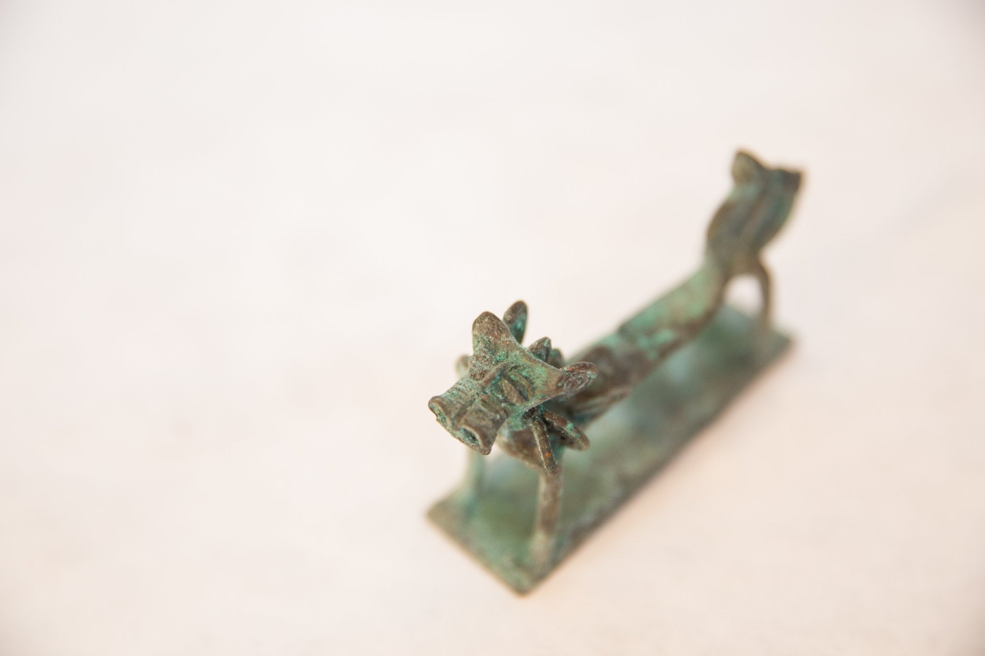 Vintage African Oxidized Copper Dragon // ONH Item ab00501 Image 1