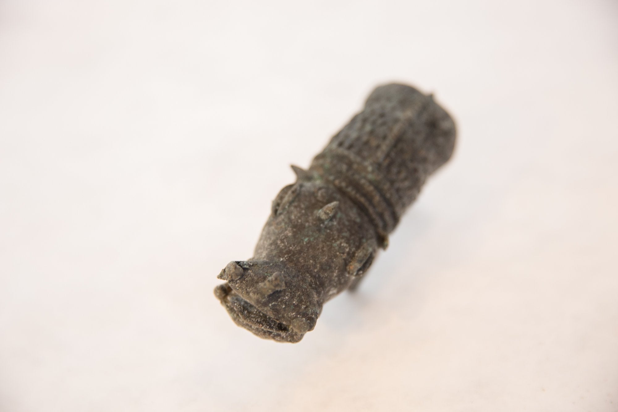 Vintage African Dark Oxidized Copper Boar // ONH Item ab00503 Image 1