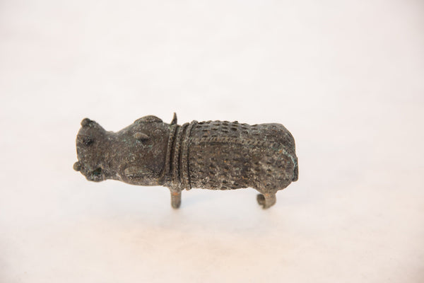 Vintage African Dark Oxidized Copper Boar // ONH Item ab00503 Image 2