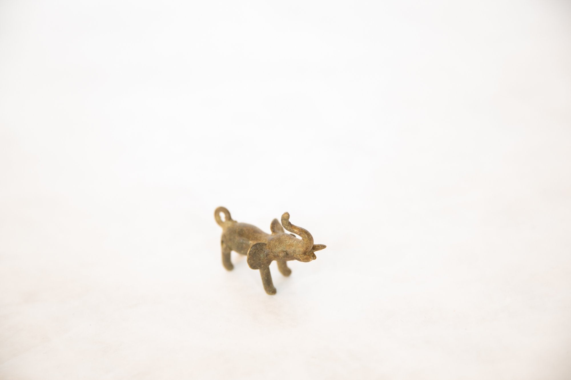Vintage African Bronze Elephant Pendant // ONH Item ab00508 Image 1