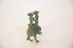Vintage African Oxidized Copper Person Riding Animal // ONH Item ab00516 Image 4