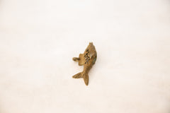 Vintage African Small Bronze Mesh Design Fish Pendant // ONH Item ab00525 Image 1