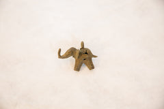 Vintage African Bronze Wire Design Elephant Pendant // ONH Item ab00528 Image 1