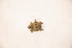 Vintage African Bronze Wire Design Turtle Pendant // ONH Item ab00531 Image 1