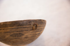 Vintage African Wooden Bowl // ONH Item ab00540 Image 2