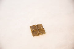Vintage African Square Bronze Coin // ONH Item ab00557 Image 1