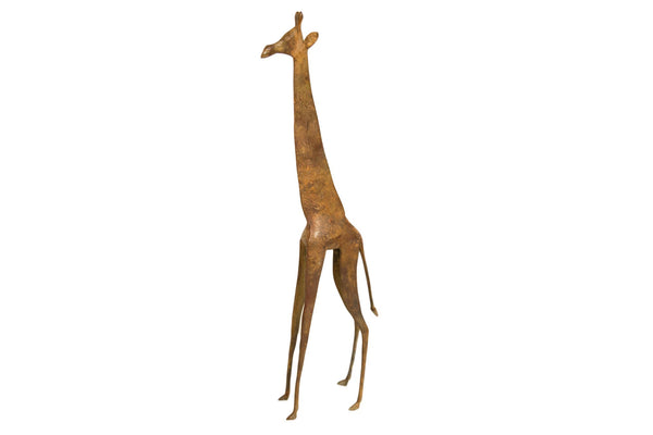 Vintage African Extra Large Copper Giraffe // ONH Item ab00580